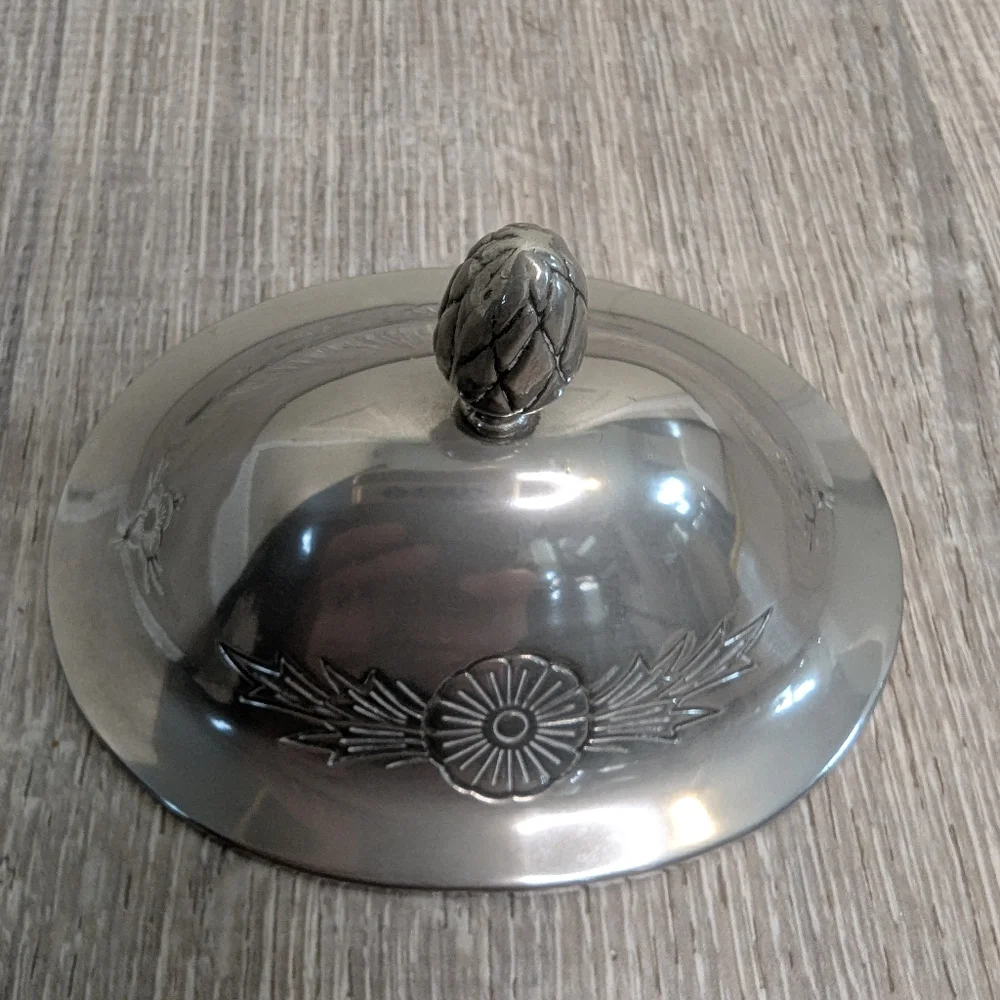 Vintage Trinket Silver Etched Box
